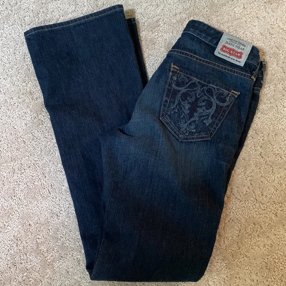 Big Star LOU Easy Boot Blue Jeans, 27R - Picture 15 of 16